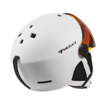 Лыжный шлем с очками Moon white XL-3