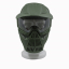 Игровая тактическая маска К2 с козырьком зеленая-1