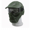Игровая тактическая маска К2 с козырьком зеленая-2