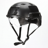 Тактический шлем ABS Fast с защитой для глаз черный-1