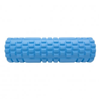 Массажный ролик для йоги и пилатеса ABS, 45*14см голубой-3