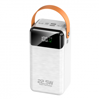 Внешний аккумулятор Power Bank 60000 mAh white (USB, Lightning, Type C)-1